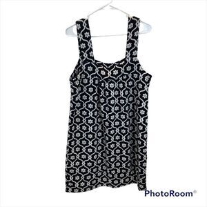 Vertigo Paris Black and White Tank Dress Mini Length Size XL‎